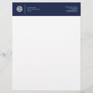 Moderne cijfers Logo II Accountant Briefhoofd