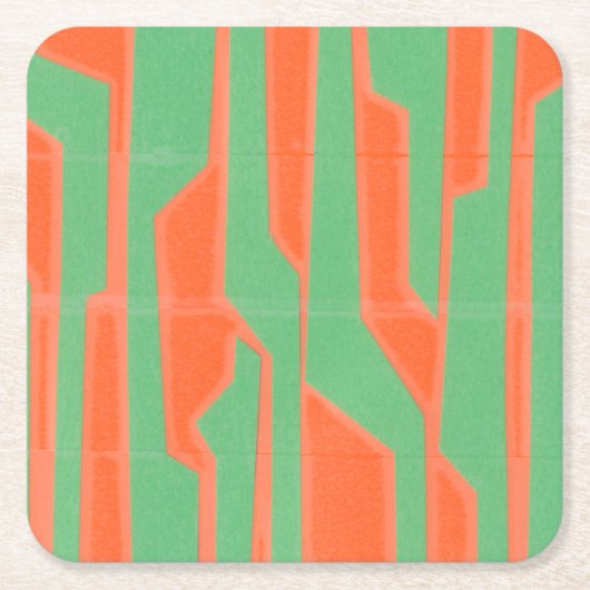 Moderne Circuit I Vierkante Kartonnen Onderzetter (Voorkant)