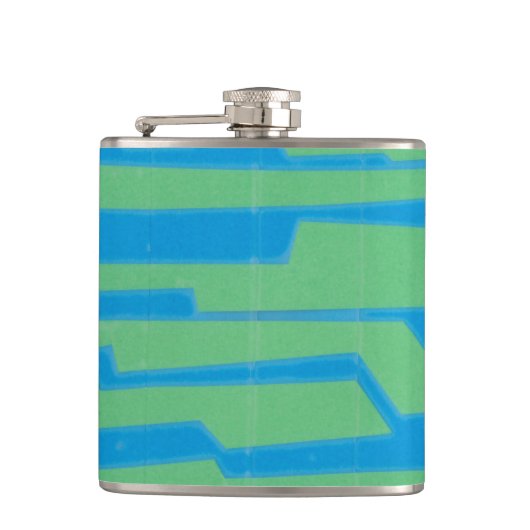 Moderne circuit V Heupfles (Voorkant)