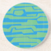 Moderne circuit V Zandsteen Onderzetter (Voorkant)