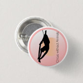 Moderne Circus Acrobat Ronde Button 3,2 Cm (Voorkant /achterkant)