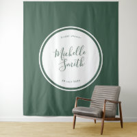 Moderne Cirkel Vlakte Smaragd Boho Groene Douche