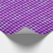 Moderne cirkels, amethyst en orchidee cadeaupapier (Hoek)