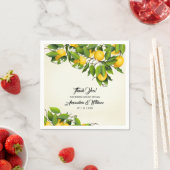 Moderne  citroen dank u | Bruiloft Servet (Insitu)