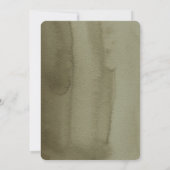 Moderne citrus oranje bloem | Rustiek Save The Date (Achterkant)