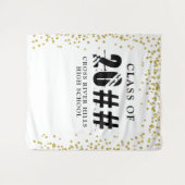 Moderne CLASS MET 20XX Gold Confetti Photo Backdro Wandkleed (Voorkant (horizontaal))