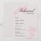 Moderne Classic Orchid Wreate 3 repesal Dinner Kaart (Voorkant / Achterkant)