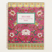 Moderne Classic Pink Chinoiserie Planner (Devant)