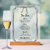 Moderne classique chic intemporel Bow Mariage Bar