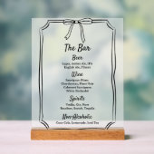 Moderne classique chic intemporel Bow Mariage Bar (Neutre)