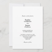 Moderne classique Faire-part de mariage simple (Devant)