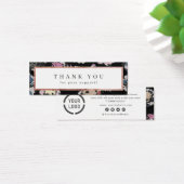 Moderne classique noir abstrait floral entreprise (Bureau)