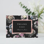 Moderne classique noir abstrait floral merci ca (Debout devant)