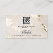 Moderne Classy Faux Gold Folie Professional Visitekaartje (Achterkant)