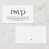 Moderne classy, online RSVP, nodigt de Kaarten van (Voorkant / Achterkant)