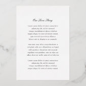 Moderne Classy Wedding Save the Date Folie Uitnodiging (Achterkant)