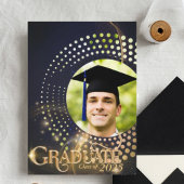 Moderne Clean Chic Graduation Photo Invitation