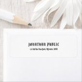 Moderne Clean Elegant Wit Professionele Sjabloon Etiket (Insitu)