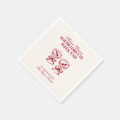 Moderne Cocktails Bachelorette Weekend Servet (Hoek)