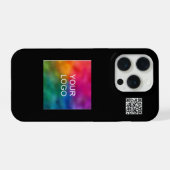 Moderne Code QR de téléchargement simple Logo Prom (Verso Horizontal)