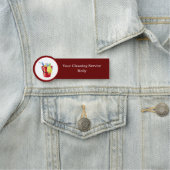 Moderne codes voor de naam van de werknemer bij he naamplaatje (In situ)