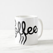 Moderne Coffee Script Mok - Unieke Bruidsjonkers (Voorkant rechts)