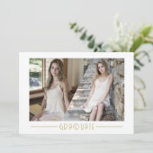 Moderne collage Afstuderen Afstudeerder 6 Foto Afs Aankondiging (Staand voorkant)