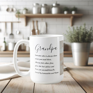 Moderne Collage Best Grandpa Ever Beauty Gift Koffiemok