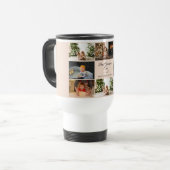 Moderne collage beste opa ooit foto reisbeker (Voorkant links)