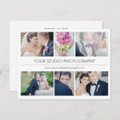 Moderne Collage Business Marketing Briefkaarten (Voorkant / Achterkant)