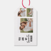 Moderne Collage Couple Photo & Romantic Love Quote Cadeaulabel (Voorkant)