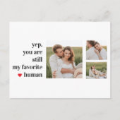 Moderne Collage Couple Photo Romantic Quote Feestdagenkaart (Voorkant)