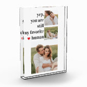 Moderne Collage Couple Photo Romantic Quote Fotoblokken (Links)