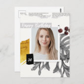 Moderne Collage Custom Foto 30 Verjaardag Briefkaart (Voorkant / Achterkant)