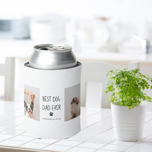 Moderne collage Foto Best Dad Dog Ever Blikjeskoeler