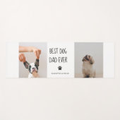 Moderne collage Foto Best Dad Dog Ever Yogamat (Voorkant (horizontaal))