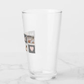 Moderne collage Foto Best mam Pink & Gray Gift Glas (Links)