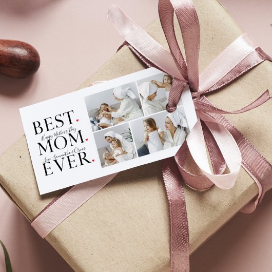 Moderne collage Foto Beste mama Happy Mothers Dag Cadeaulabel