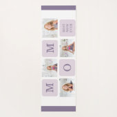 Moderne collage Foto Beste mama ooit Paarse Gift Yogamat (Achterkant)