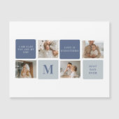 Moderne Collage Foto & Blue Happy Fathers Day Gift (Voorkant)