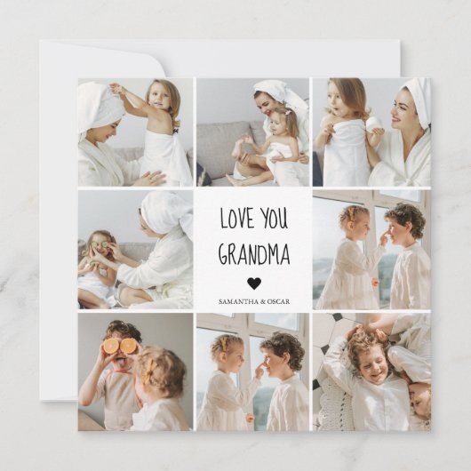 Moderne collage foto-liefde grootmoeder beste cade (Voorkant)