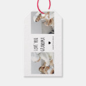 Moderne collage foto-liefde grootmoeder beste cade cadeaulabel (Voorkant)