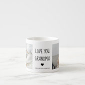 Moderne collage foto-liefde grootmoeder beste cade espresso kop (Voorkant)