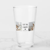 Moderne collage foto-liefde grootmoeder beste cade glas (Voorkant)