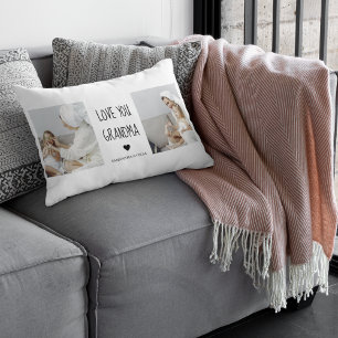 Moderne collage foto-liefde grootmoeder beste cade kussen