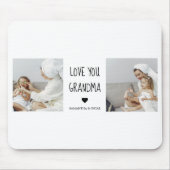 Moderne collage foto-liefde grootmoeder beste cade muismat (Voorkant)