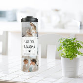 Moderne collage foto-liefde grootmoeder beste cade thermosbeker