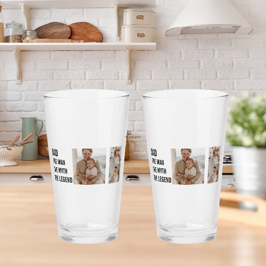 Moderne collage foto | Papa Gift Glas