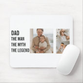 Moderne collage foto | Papa Gift Muismat (Met muis)