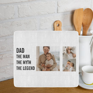 Moderne collage foto Papa Gift Snijplank